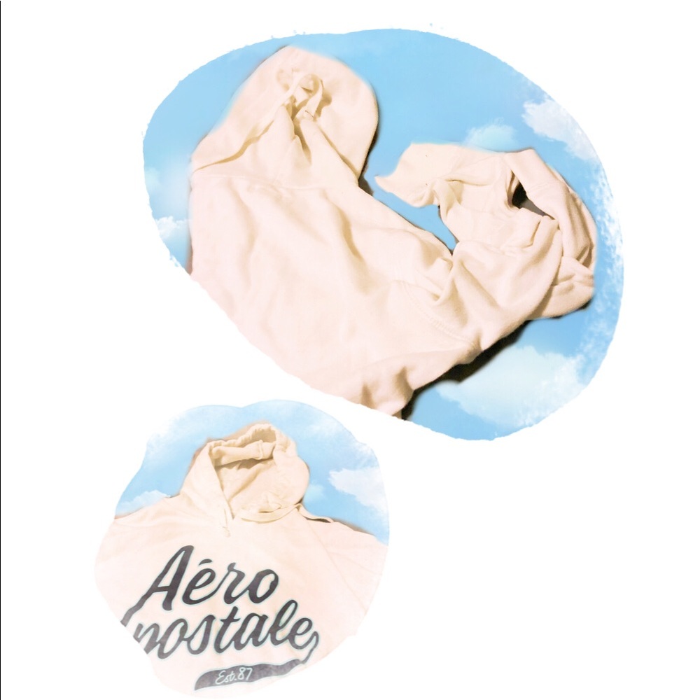 Aeropostale Basic Hoodie (White)